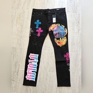 GFTD Skull And Cross Jeans Size 42